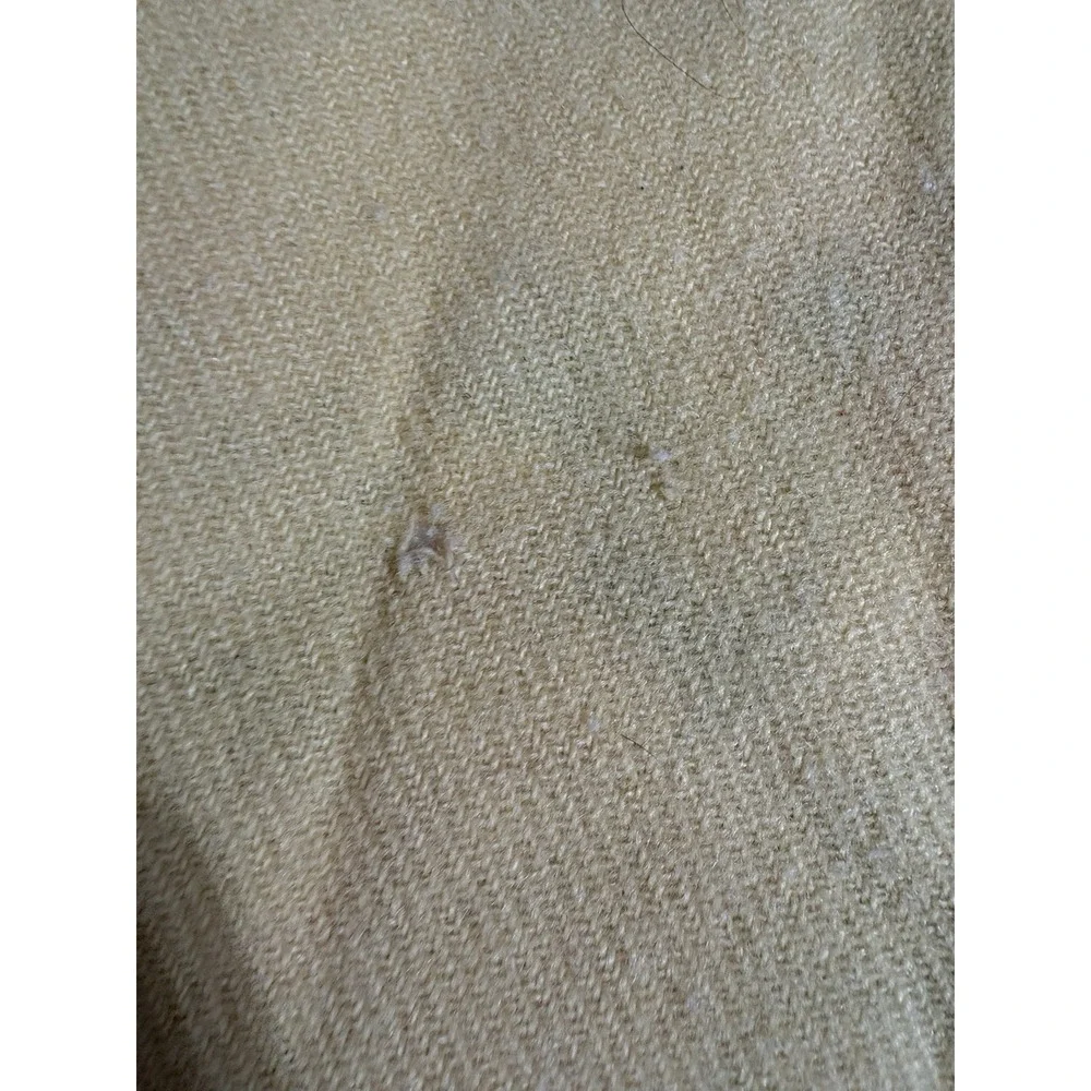 Vintage 70s Kenwood Twin/Full 100% Pure Virgin Wool Gold Blanket Made In Canada